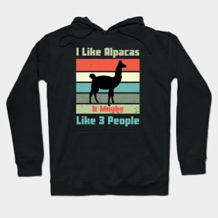 I Like Alpacas & Maybe Like 3 People Hoodie